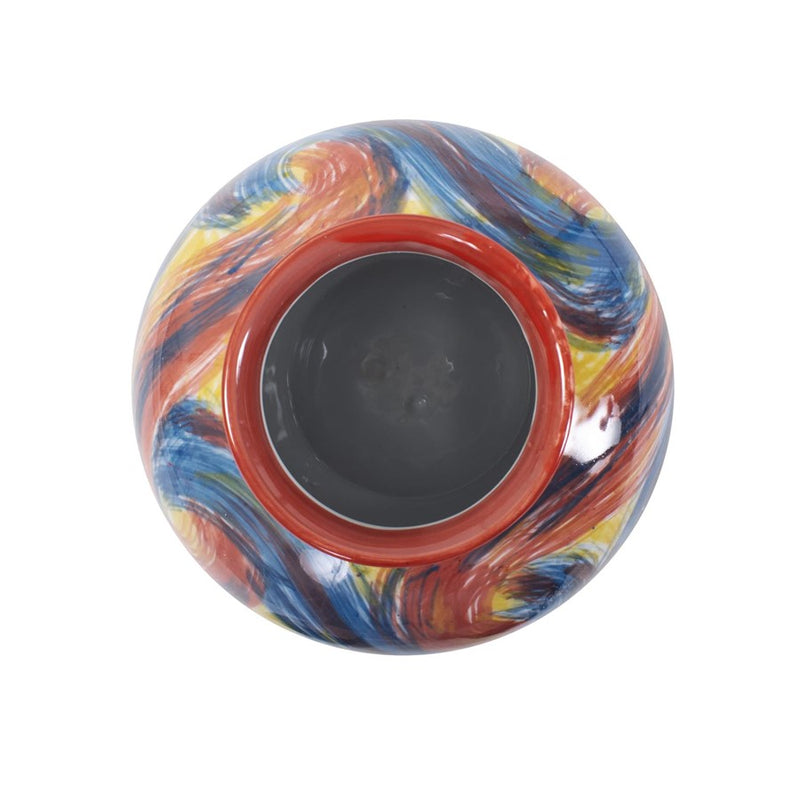 Howard Elliott Camille Wide Ceramic Pot, Multicolored