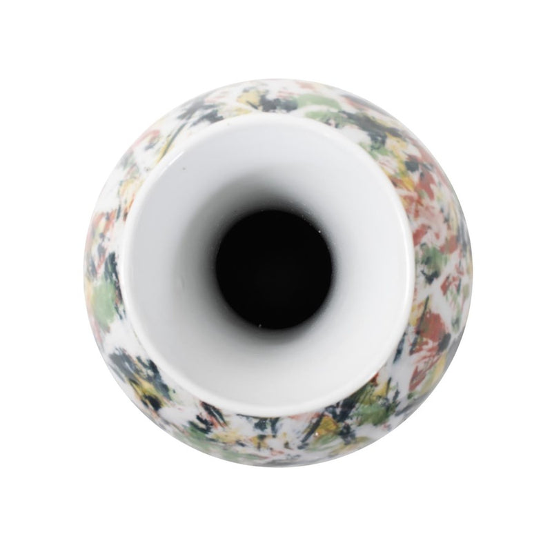 Howard Elliott Jardin Colore' Tall Necked Vase, Multicolored