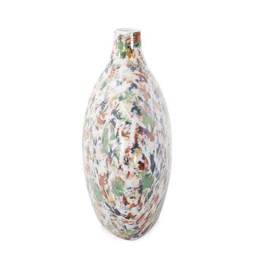 Howard Elliott Jardin Colore' Short Wide Based Bottle, Multicolored
