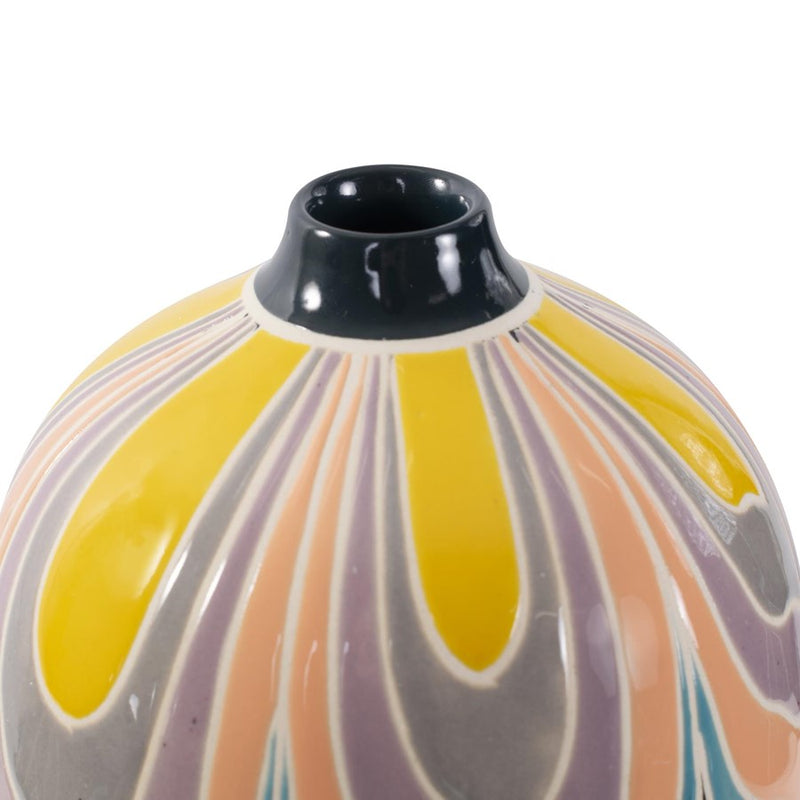 Howard Elliott Bramwell Porcelain Vase/Short, Pastel