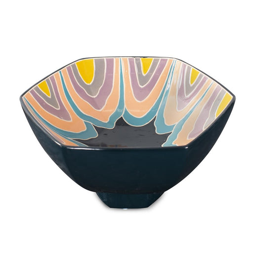 Howard Elliott Bramwell Decorative Porcelian Bowl, Pastel/Black - 61102