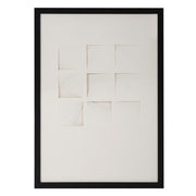 Howard Elliott Dimensional Paper Squares Shadowbox Art, White/Black - 64097