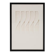 Howard Elliott Dimensional Paper Twist Shadowbox Art, Paper White/Black - 64098