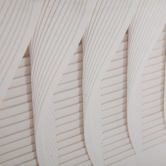 Howard Elliott Dimensional Paper Twist Shadowbox Art, Paper White/Black