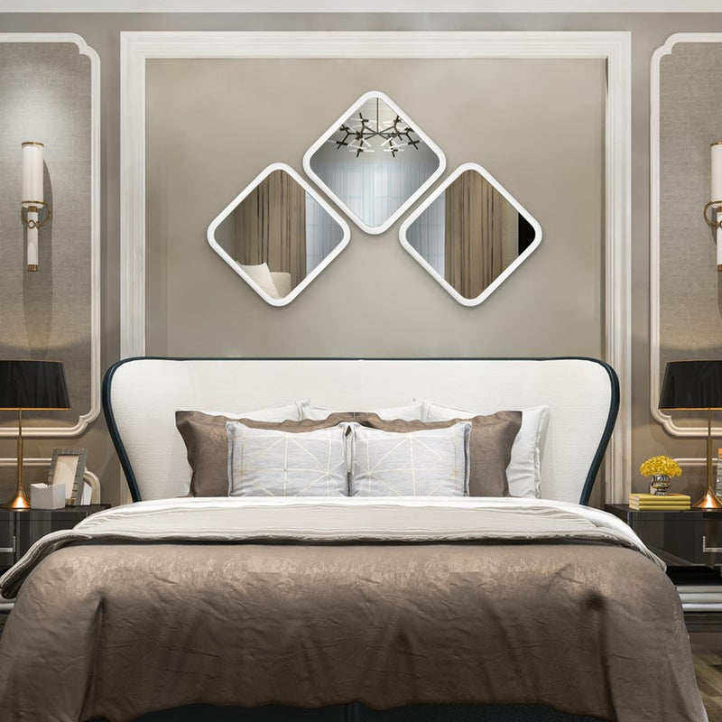 Howard Elliott Templeton Mirror, Matte White