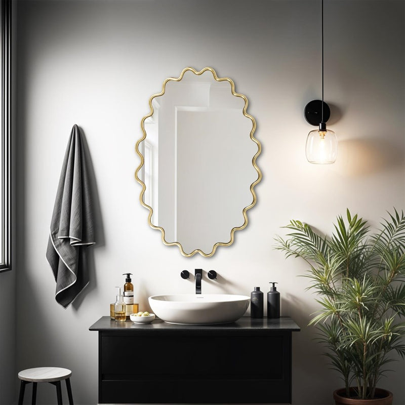 Howard Elliott Cloud Mirror, Gold