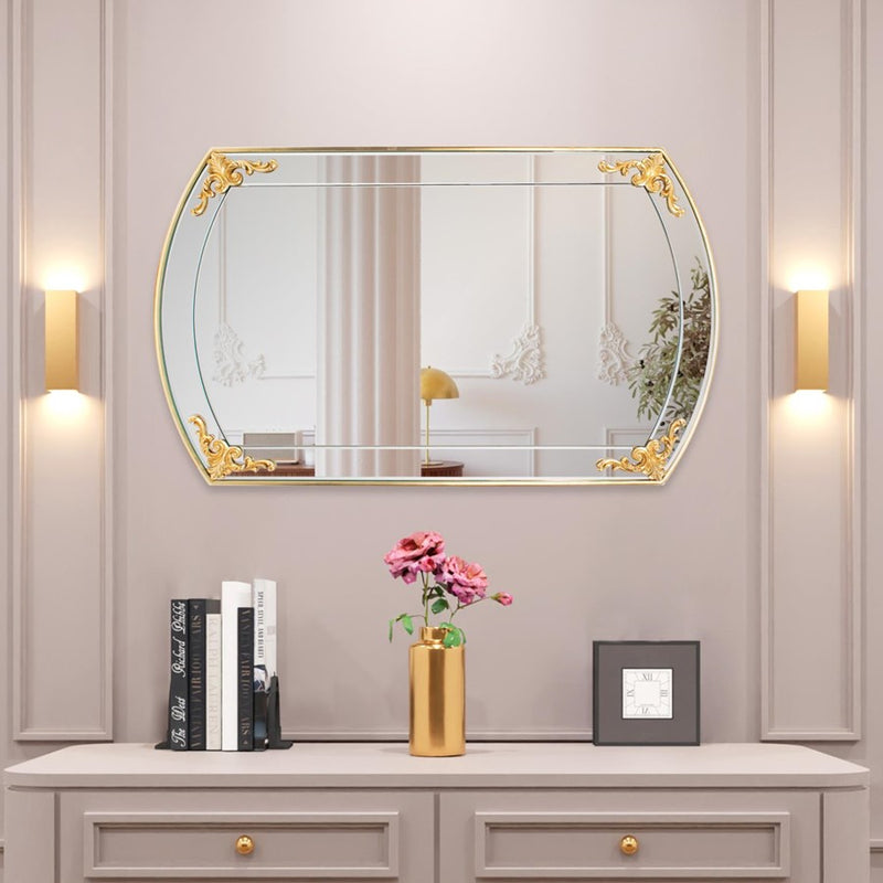Howard Elliott Brockwell Gold Gilded Vanity Mirror