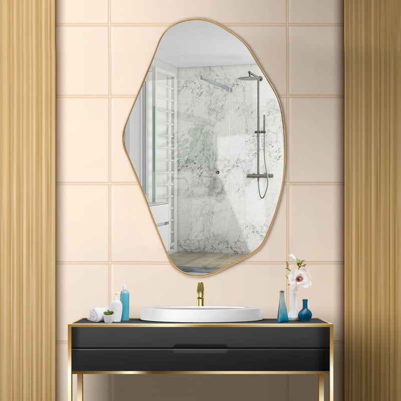 Howard Elliott Azurite Mirror, Gold