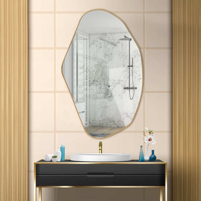 Howard Elliott Azurite Mirror, Gold