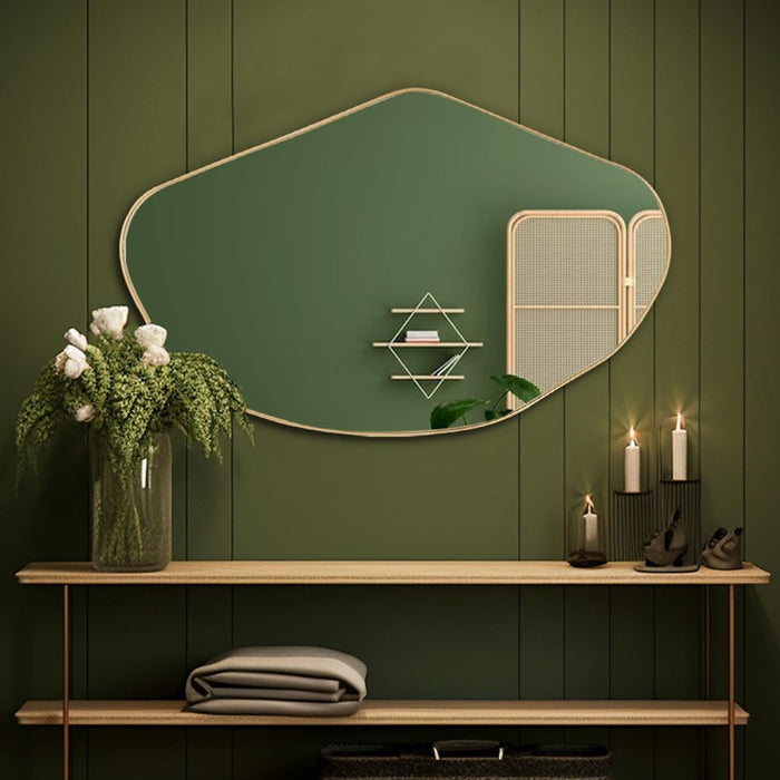 Howard Elliott Azurite Mirror, Gold