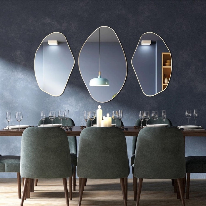 Howard Elliott Azurite Mirror, Gold