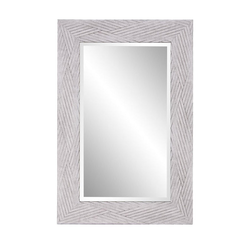 Howard Elliott Buckram Mirror, Soft Gray - 69080