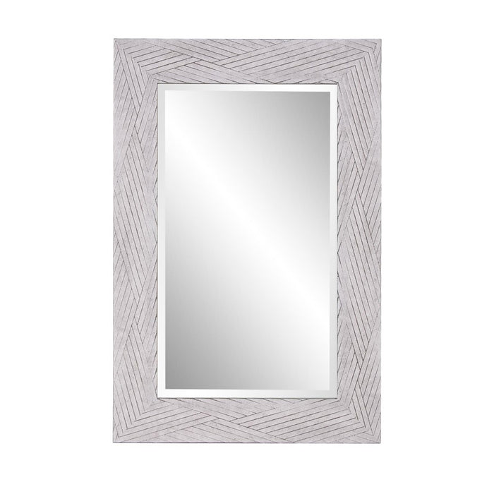 Howard Elliott Buckram Mirror, Soft Gray - 69080