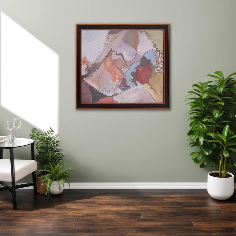 Howard Elliott Mid Century Sectional Wall Art, Multi