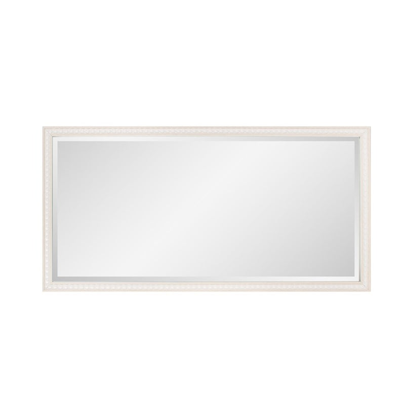 Howard Elliott Beaded Dressing Mirror, Natural