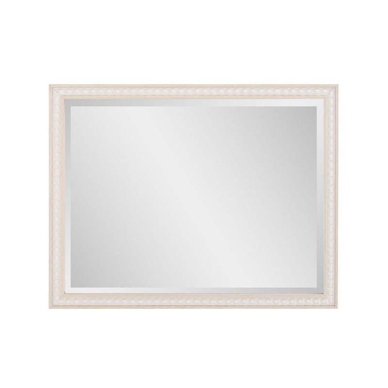 Howard Elliott Beaded Vanity Mirror, Natural