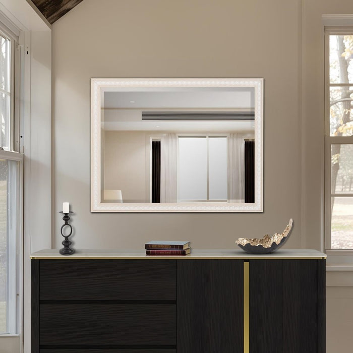 Howard Elliott Beaded Vanity Mirror, Natural