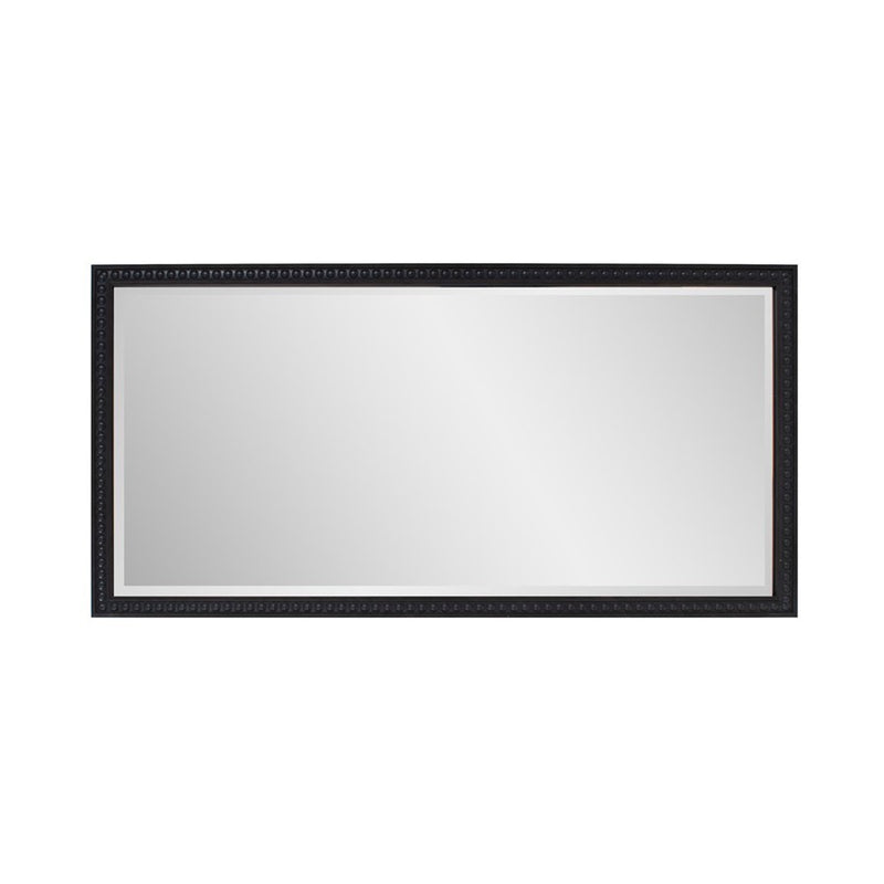Howard Elliott Beaded Dressing Mirror, Black
