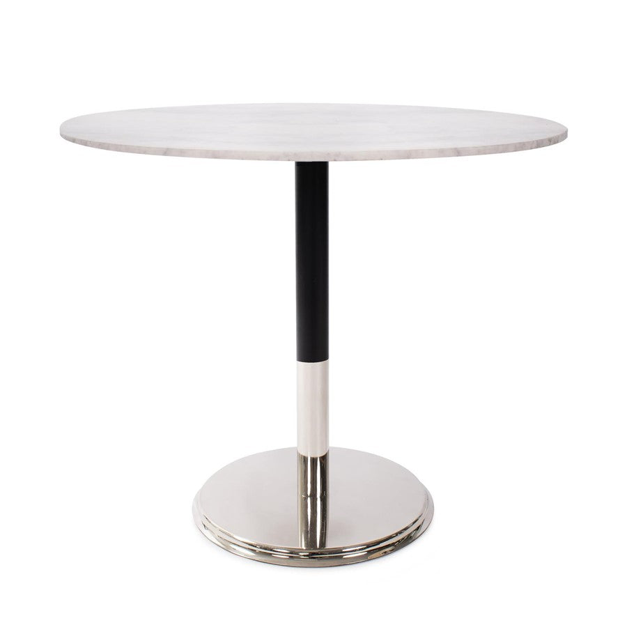 Howard Elliott Micca Bistro Table, White/Gray/Silver - 81033