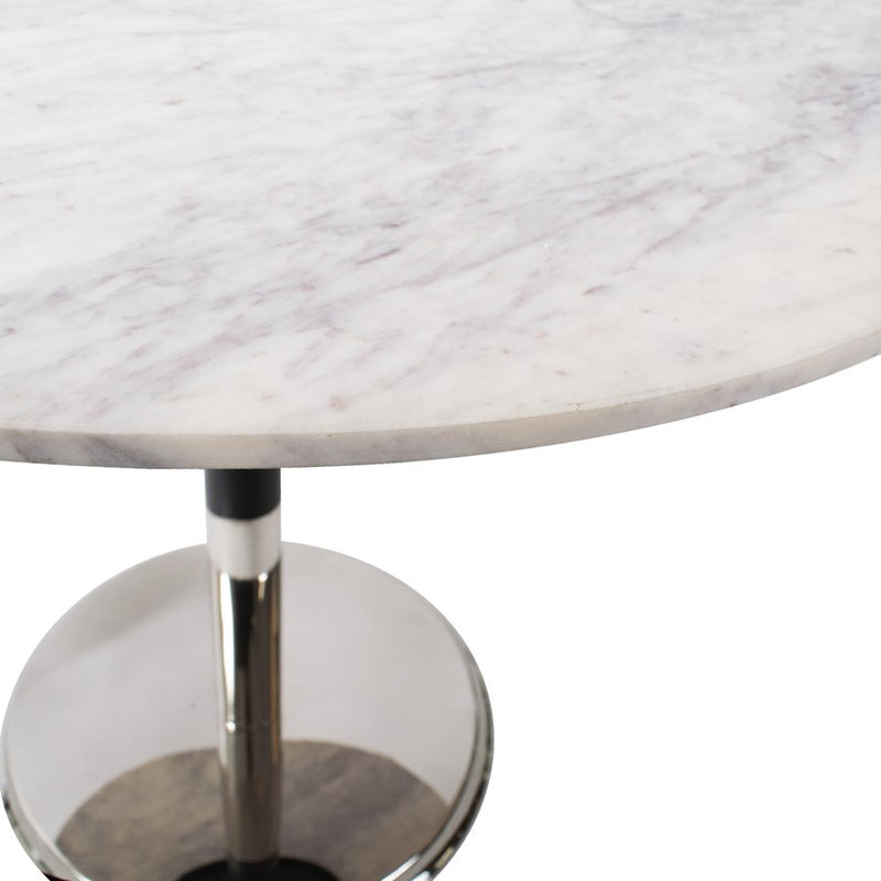 Howard Elliott Micca Bistro Table, White/Gray/Silver