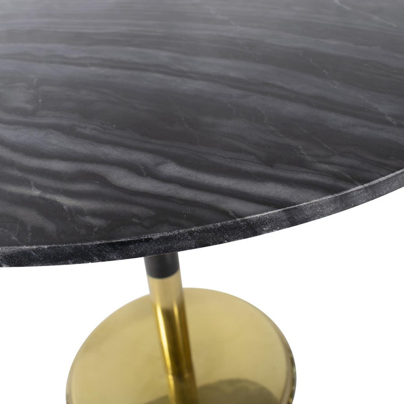 Howard Elliott Micca Bistro Table, Black/Gray/Gold