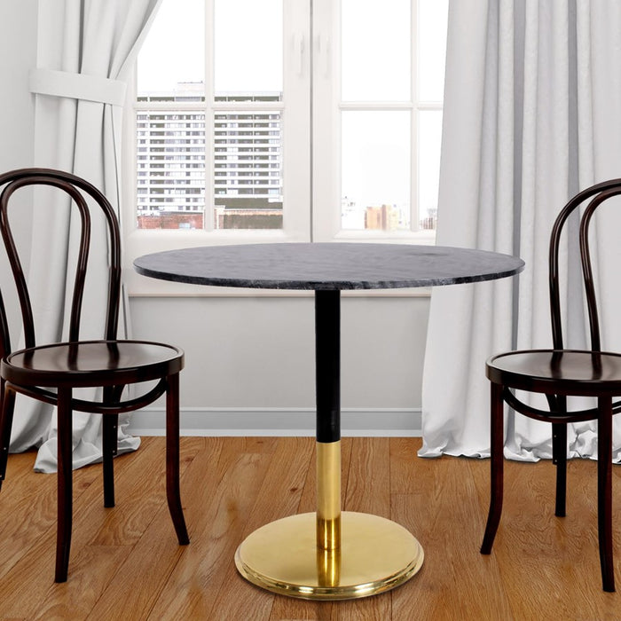 Howard Elliott Micca Bistro Table, Black/Gray/Gold