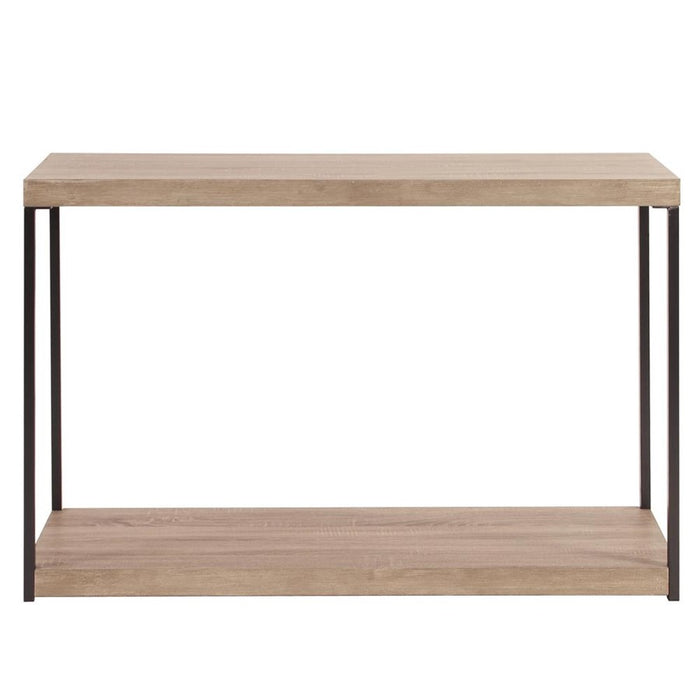 Howard Elliott Wood & Metal Console Table, Natural - 83036