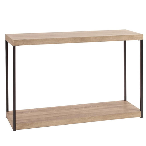 Howard Elliott Wood & Metal Console Table, Natural