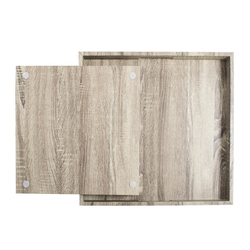 Howard Elliott Square Wooden Trays/set of 2, Natural