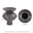 Howard Elliott Graphite Ceramic Flared Vase/Small, Graphite