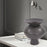 Howard Elliott Graphite Ceramic Flared Vase/Small, Graphite