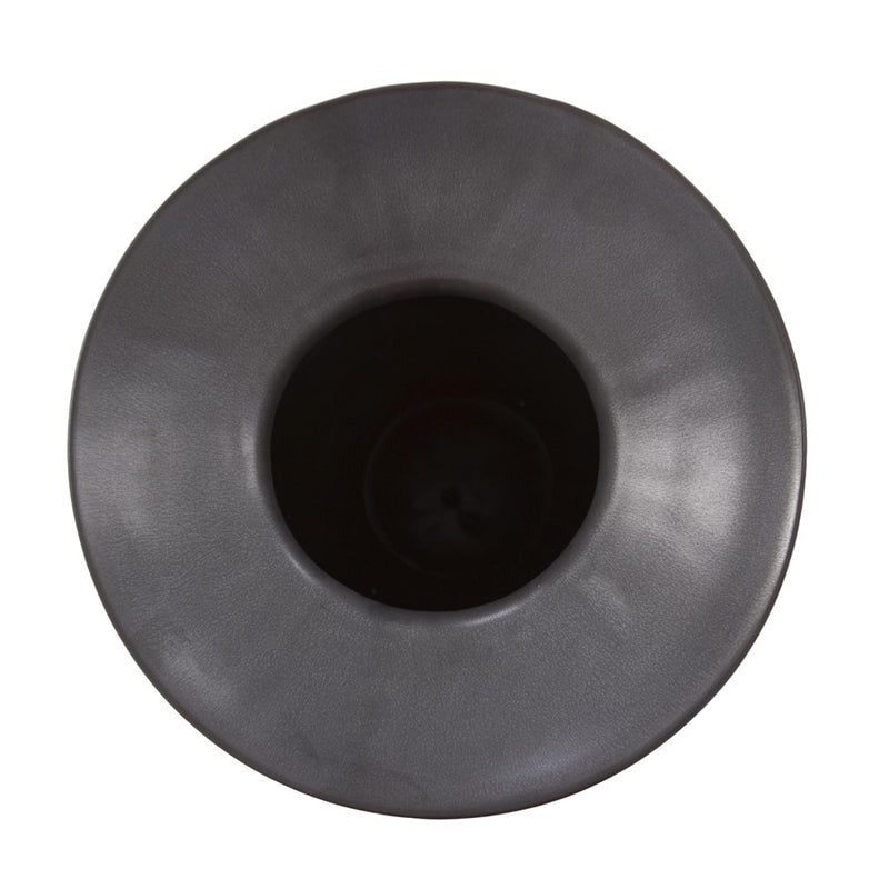 Howard Elliott Graphite Ceramic Flared Vase/Medium, Graphite