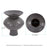 Howard Elliott Graphite Ceramic Flared Vase/Medium, Graphite