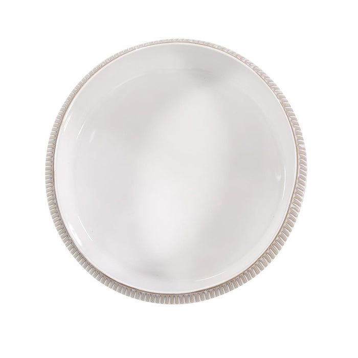 Howard Elliott Caramel Cream Ridged Ceramic Bowl, Natural