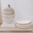 Howard Elliott Caramel Cream Ridged Ceramic Bowl, Natural