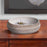 Howard Elliott Caramel Cream Ridged Ceramic Bowl, Natural