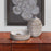 Howard Elliott Caramel Cream Ridged Ceramic Bowl, Natural