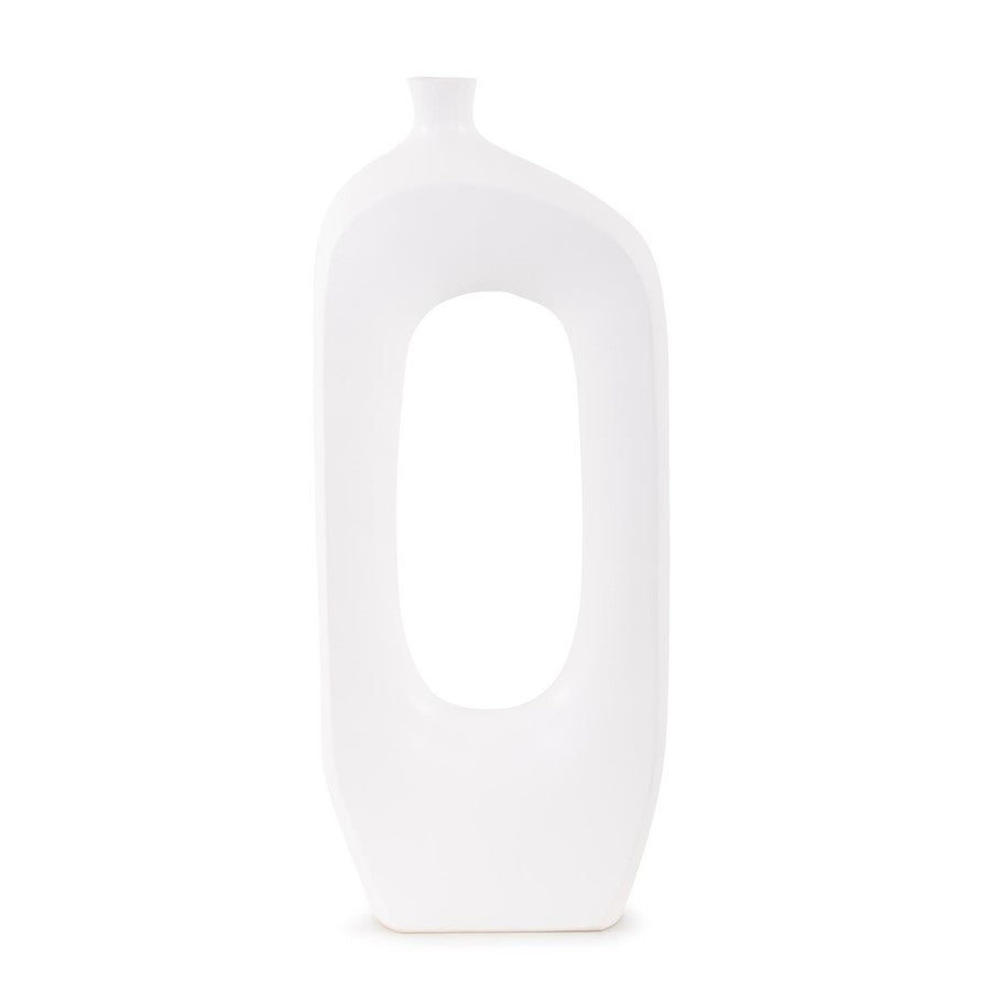Howard Elliott Hayden White Contemporary Ceramic Vase - 89152