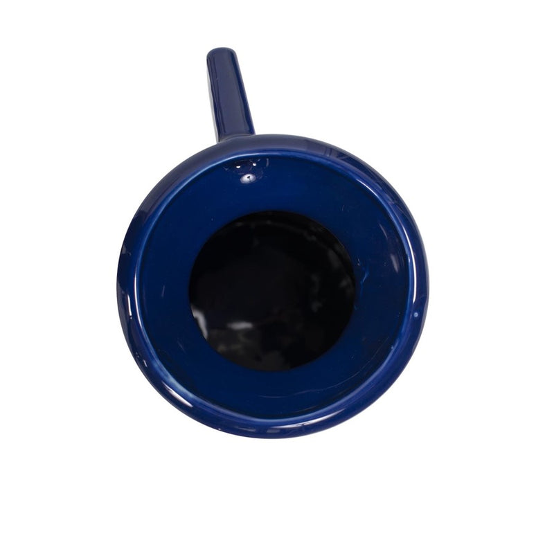 Howard Elliott Bella Sapphire Blue Short Ceramic Pitcher, Sapphire