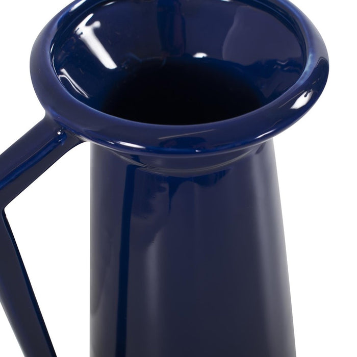 Howard Elliott Bella Sapphire Blue Short Ceramic Pitcher, Sapphire