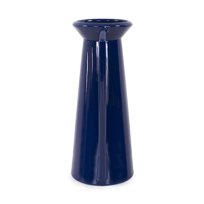 Howard Elliott Bella Sapphire Blue Short Ceramic Pitcher, Sapphire