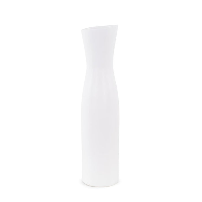 Howard Elliott Larek Asymmetrical White Ceramic Tall Vase - 89155