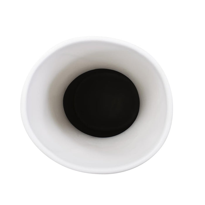 Howard Elliott Larek Asymmetrical White Ceramic Tall Vase