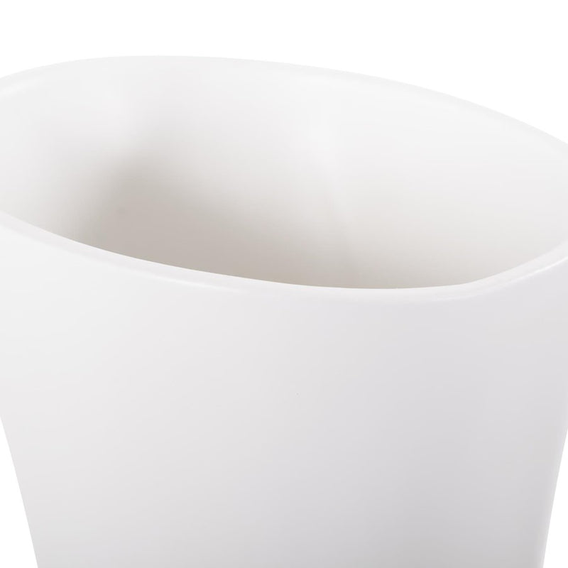 Howard Elliott Larek Asymmetrical White Ceramic Tall Vase