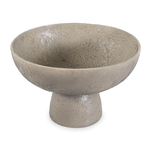 Howard Elliott Textured Blanton Taupe Round Bowl, Taupe