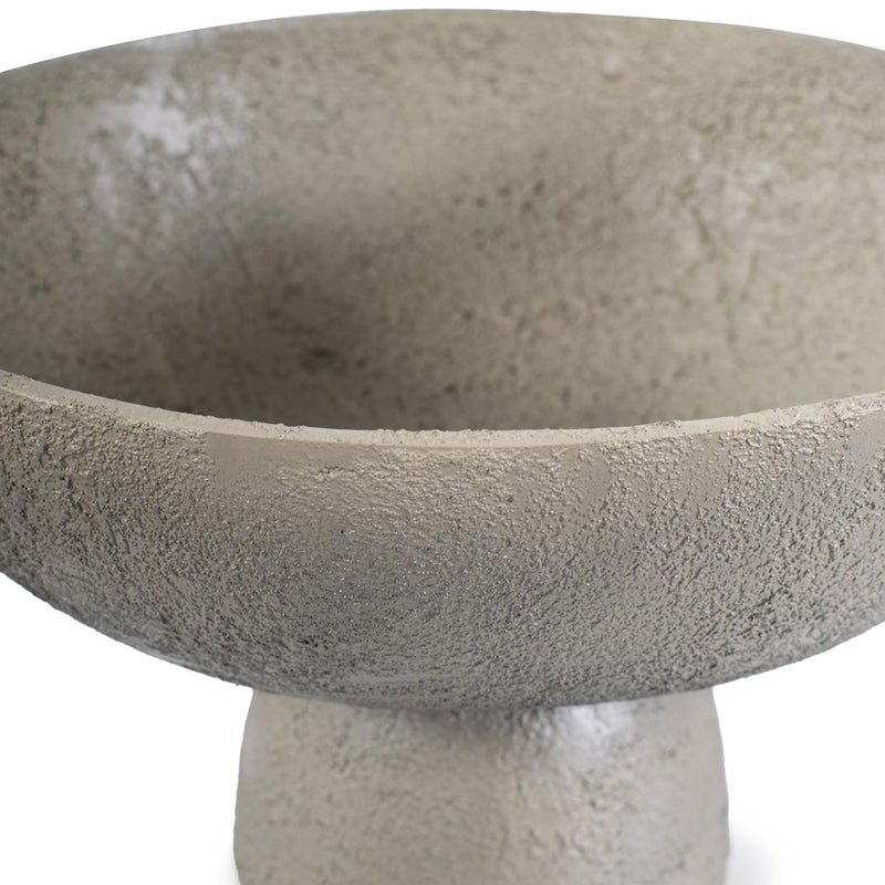 Howard Elliott Textured Blanton Taupe Round Bowl, Taupe