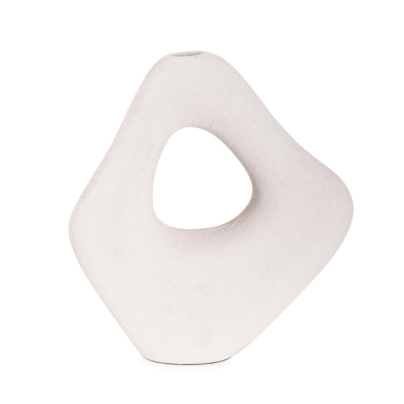 Howard Elliott Saar Abstract White Cloud Vase - 91176