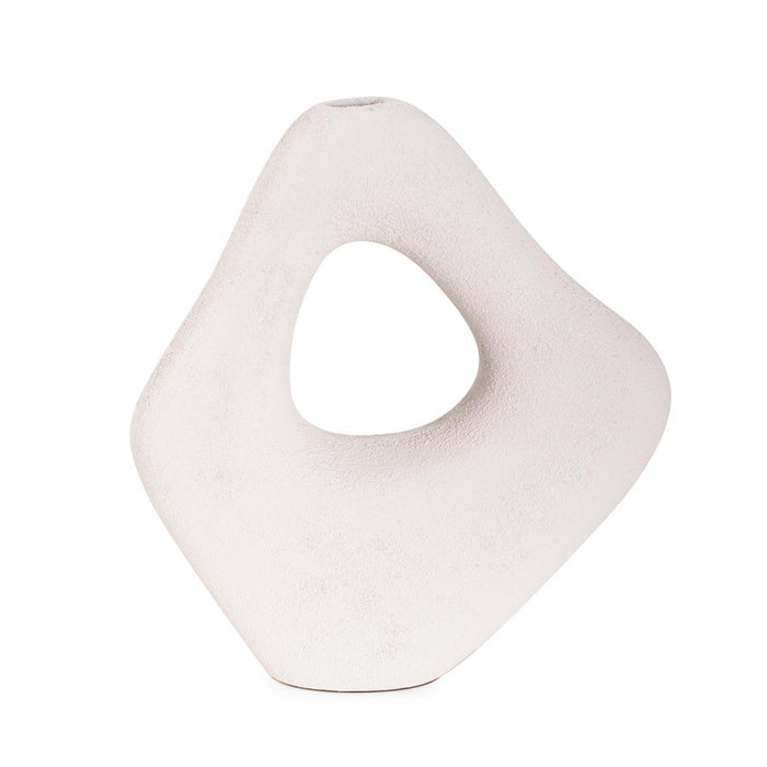 Howard Elliott Saar Abstract White Cloud Vase - 91176