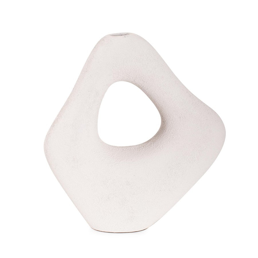 Howard Elliott Saar Abstract White Cloud Vase - 91176