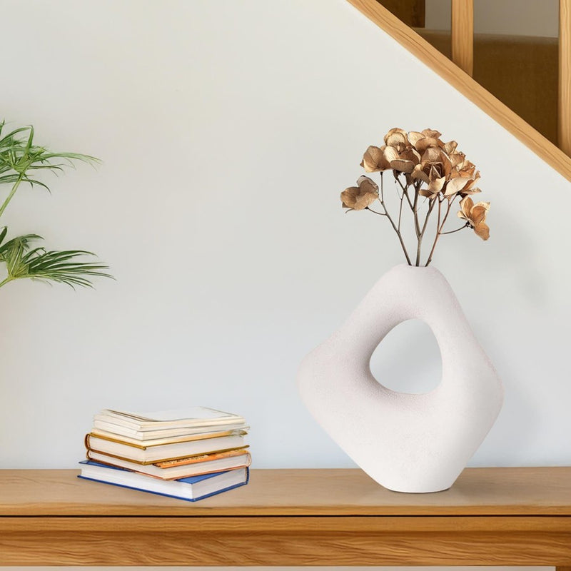 Howard Elliott Saar Abstract White Cloud Vase